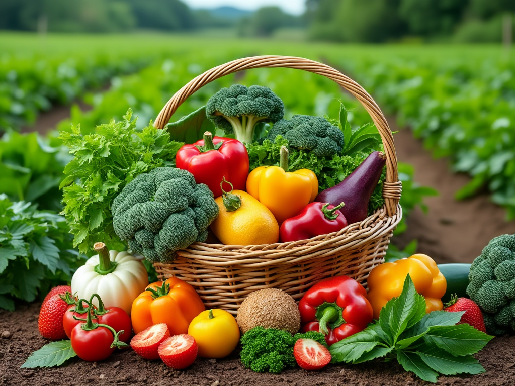 Varities of crops inside basket